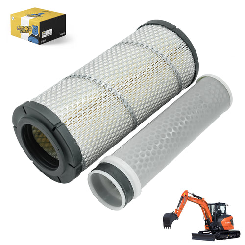 Air Filter Set RD158-42270 RD158-42280 for Kubota KX040-4 U48-5 Excavators R430 Wheel Loader - Engine Maintenance Parts > Air Filter from MyMROmarts