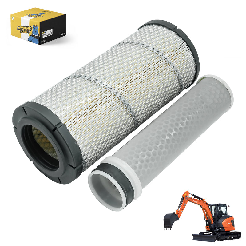 Load image into Gallery viewer, Air Filter Set RD158-42270 RD158-42280 for Kubota KX040-4 U48-5 Excavators R430 Wheel Loader - Engine Maintenance Parts &gt; Air Filter from MyMROmarts
