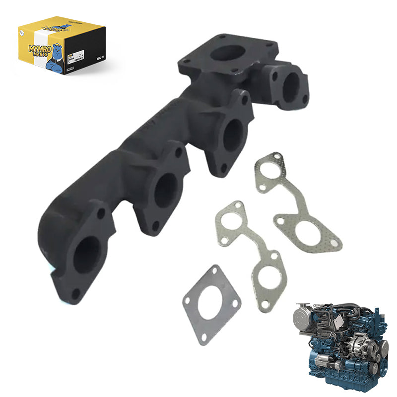 Load image into Gallery viewer, Exhaust Manifold 1G896-12310 with Gaskets for Kubota Engine V2203 V2403 V2003 V1702 V1902 V1903 from MyMROmarts
