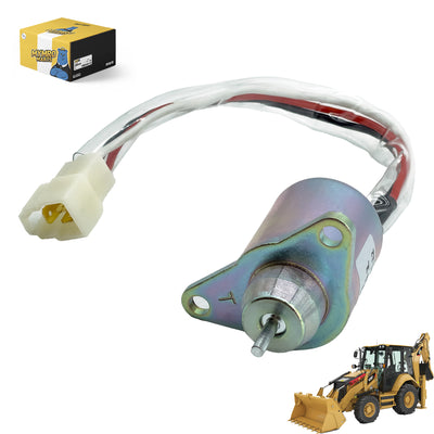 12V Fuel Shut Off Stop Solenoid Valve 2503531 for Caterpillar R2900G R3000H Underground Mining Loaders from MyMROmarts