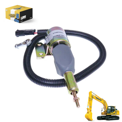 Fuel Shutoff Solenoid 6735-81-9160 6735819160 24V for Komatsu PC200-6 Excavator from MyMROmarts