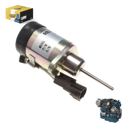 Fuel Stop Solenoid 1G939-60010 for Kubota D1503 V2203 V260 V3300 V3307 V3800 V3800DI Engines from MyMROmarts