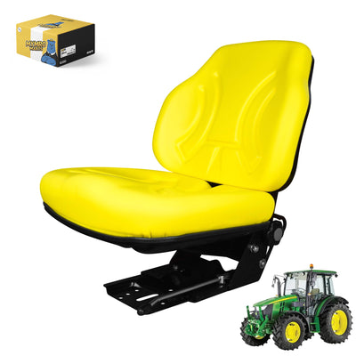 Heavy Duty Suspension Tractor Seat for John Deere 5045E 5055E 5065E 5075E with 2 Prong Seat Safety Switch from MyMROmarts
