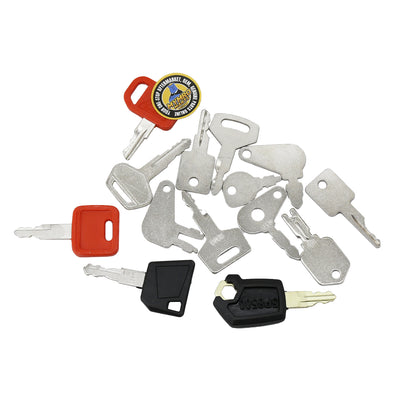 14 Pcs Ignition Key for CASE JCB Caterpillar CAT Komatsu Bobcat Hyster Kobelco Kawasaki Heavy Equipment - Body Parts > Cab External parts > Cab Key from MyMROmarts