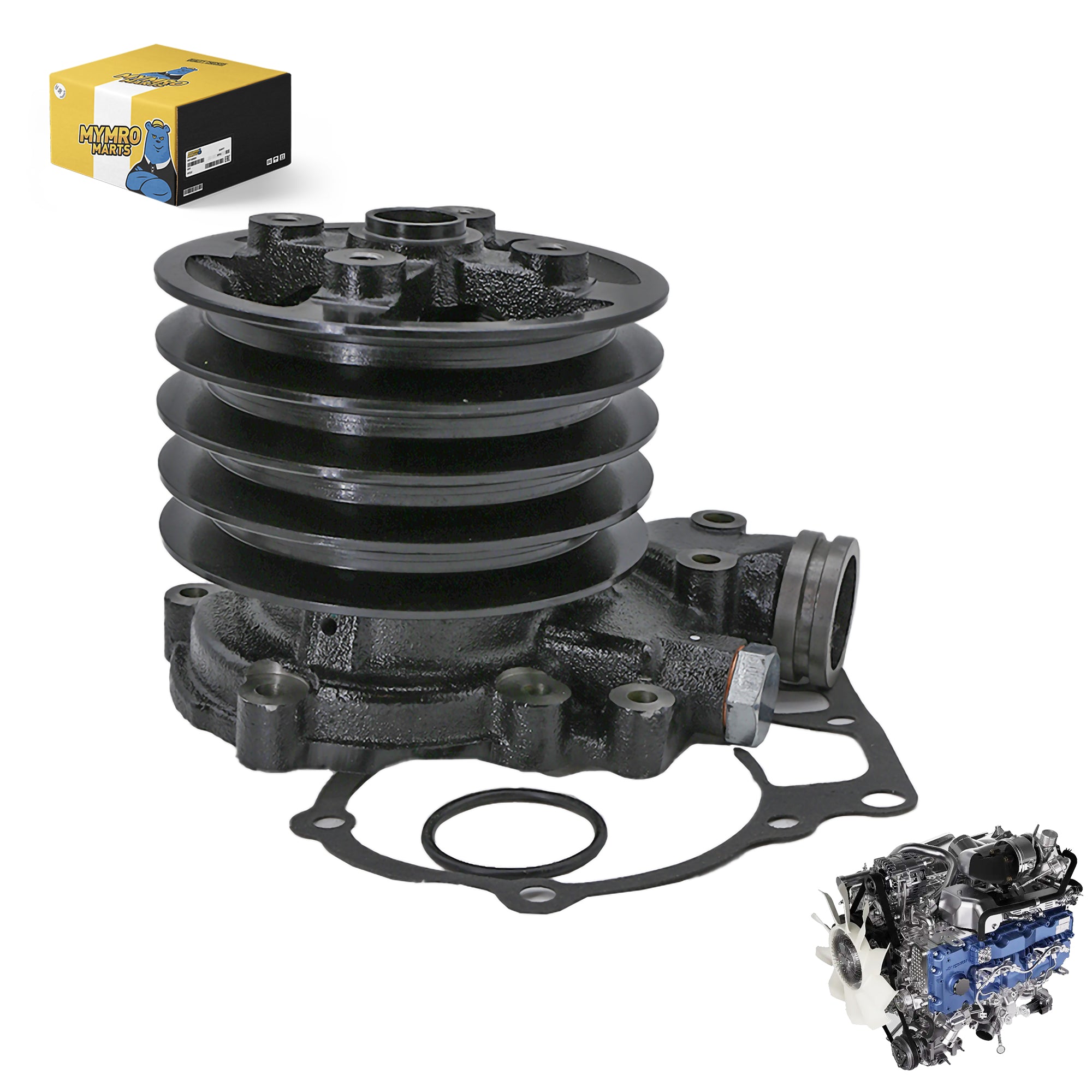 4 Grooves Engine Water Pump 8-97602781-0 8976027810 For Isuzu 6HK1 Engine