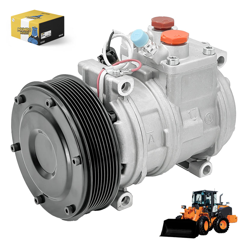 Load image into Gallery viewer, Air Conditioning Compressor AT168543 For Hitachi Wheel Loader LX100-5 LX120-5 LX150-5 from MyMROmarts
