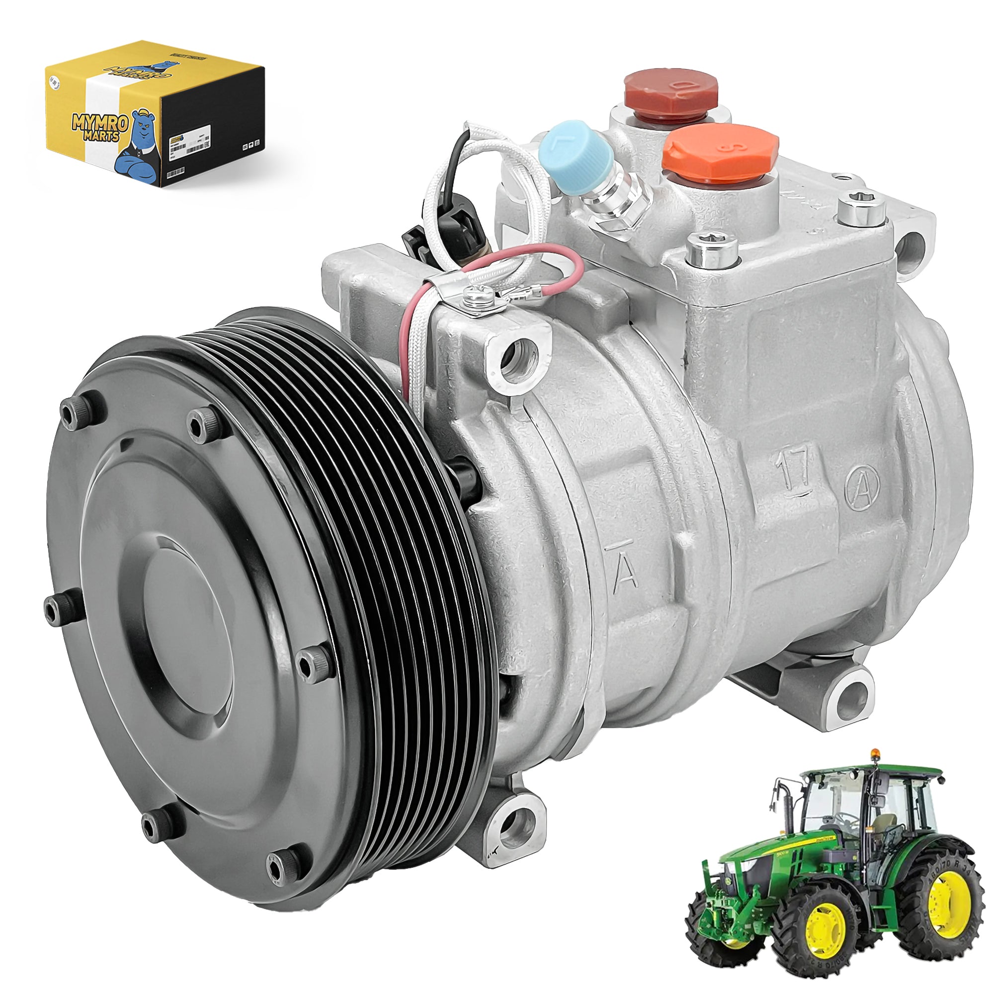 Air Conditioning Compressor AT168543 For John Deere Motor Grader 870G 872G 670D 770G 772G