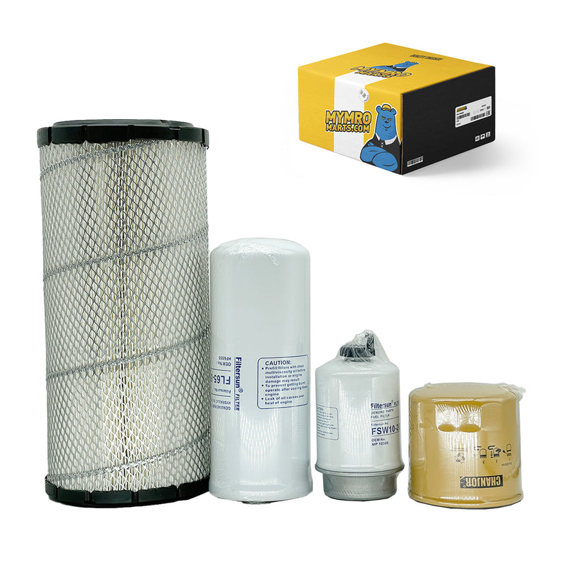 Load image into Gallery viewer, Filter Kit 103-9737 1G-8878 233-9856 110-6326 110-6331 for Caterpillar CAT 236 236B 236B3 236D 242B3 242D 246C 246D 248 252B 252B3 256C 262C 262D 268B 272C 272D Skid Steer Loader with C3.4T Engine - Engine Maintenance Parts > Filter Kits from MyMROmarts
