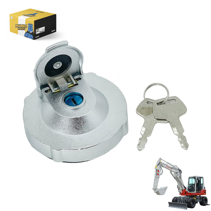 Lataa kuva gallerian katseluohjelmaan Fuel Tank Cap With Key 15521-01200 for Takeuchi TL26 TL120 TL126 TL130 TL140 TL150 TL220 TL230 TL240 TL250 TB014 TB015 TB016 TB125 from MyMROmarts
