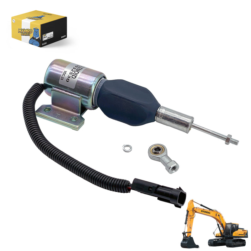 Load image into Gallery viewer, 24V Engine Shutoff Solenoid 3932530 SA-4756-24 for Hyundai Excavator R210-3 R220-5 - Electrical Parts &gt; Solenoid Valve &gt; Shut Off Solenoid from MyMROmarts
