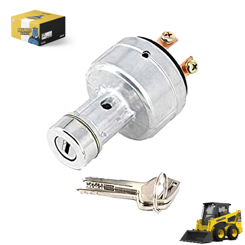 Load image into Gallery viewer, Ignition Starter Switch 08086-10000 With Keys for Komatsu Skid Steer Loader Wheel Dozer Compactor Scrapper from MyMROmarts
