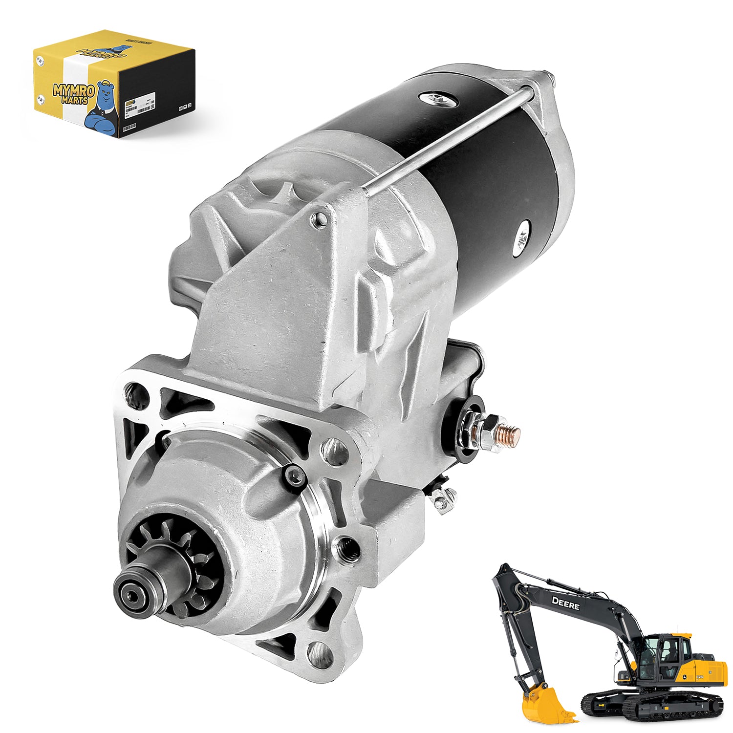 Starter Motor RE70474 for John Deere 455G 550G 555G 650G 324H 330B 335 335C 344H 344J