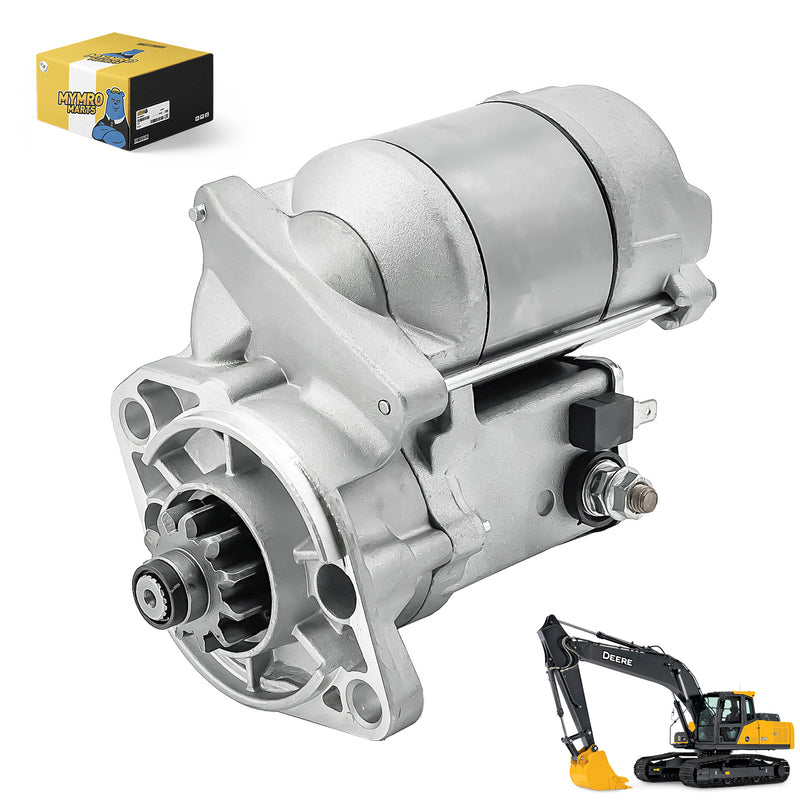 Load image into Gallery viewer, Starter Motor AM100807 AM100809 for John Deere 430 455 755 756 Tractors F925 F932 F935 Mowers 15 Compact Excavator - Electrical Parts &gt; Starter Motor from MyMROmarts
