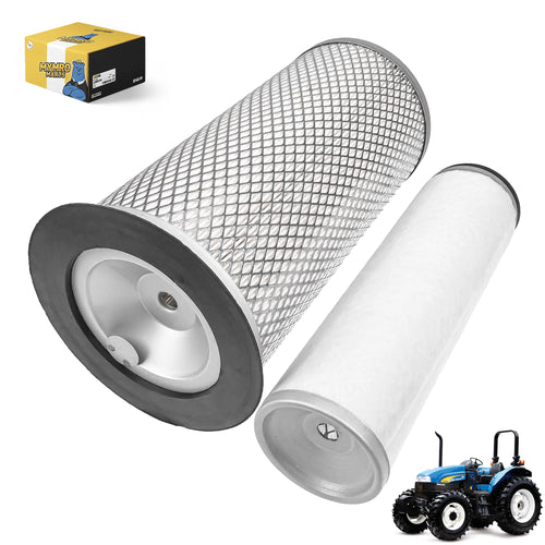 Air Filter Set E9NN9601BA & D6NN9R500A 83908364 & 83908367 For New Holland Tractor 2000 3000 2600 3600 3900 4000 4600 515 532 535 545 550 7100 - Engine Maintenance Parts > Air Filter from MyMROmarts