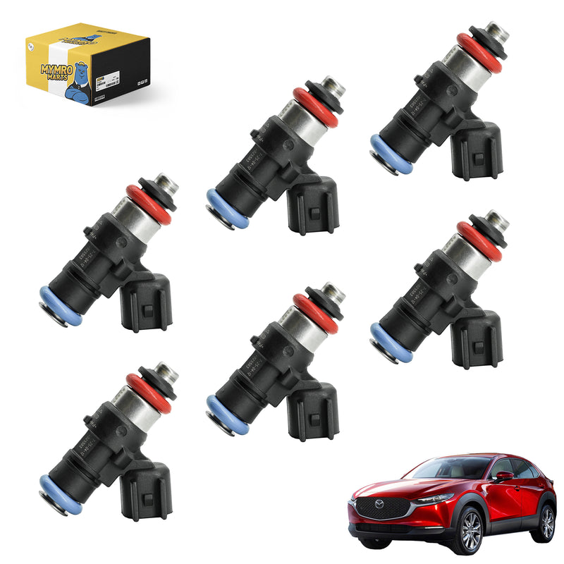 Load image into Gallery viewer, 6PCS Fuel Injectors ZZJ1-13-250 ZZJ1-13-250A CY0113250 for Mazda CX-9 V6 3.7L 2008-2015 from MyMROmarts
