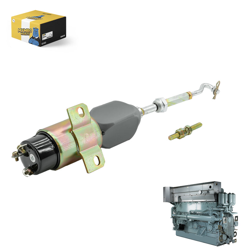 Load image into Gallery viewer, 24V Shutoff Solenoid 5I7518 CA5I7518 5I-7518 for Mitsubishi S6KT 6D14 6D31 Engines - Electrical Parts &gt; Solenoid Valve &gt; Shut Off Solenoid from MyMROmarts
