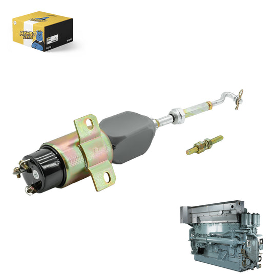 24V Shutoff Solenoid 5I7518 CA5I7518 5I-7518 for Mitsubishi S6KT 6D14 6D31 Engines - Electrical Parts > Solenoid Valve > Shut Off Solenoid from MyMROmarts