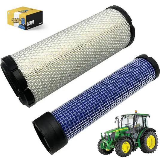 Outer Air Filter & Inner Filter M131802 & M131803 for John Deere Tractor 3005 4005 Mower 1420 1435 Z810A Z820A - Engine Maintenance Parts > Air Filter from MyMROmarts