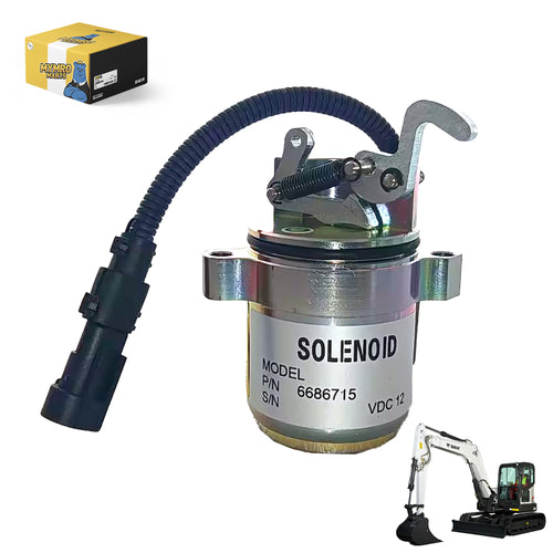 Old Type Fuel Shut Off Solenoid 6686715 for Bobcat Skid Steer 863 864 873 883 Diesel Deutz from MyMROmarts