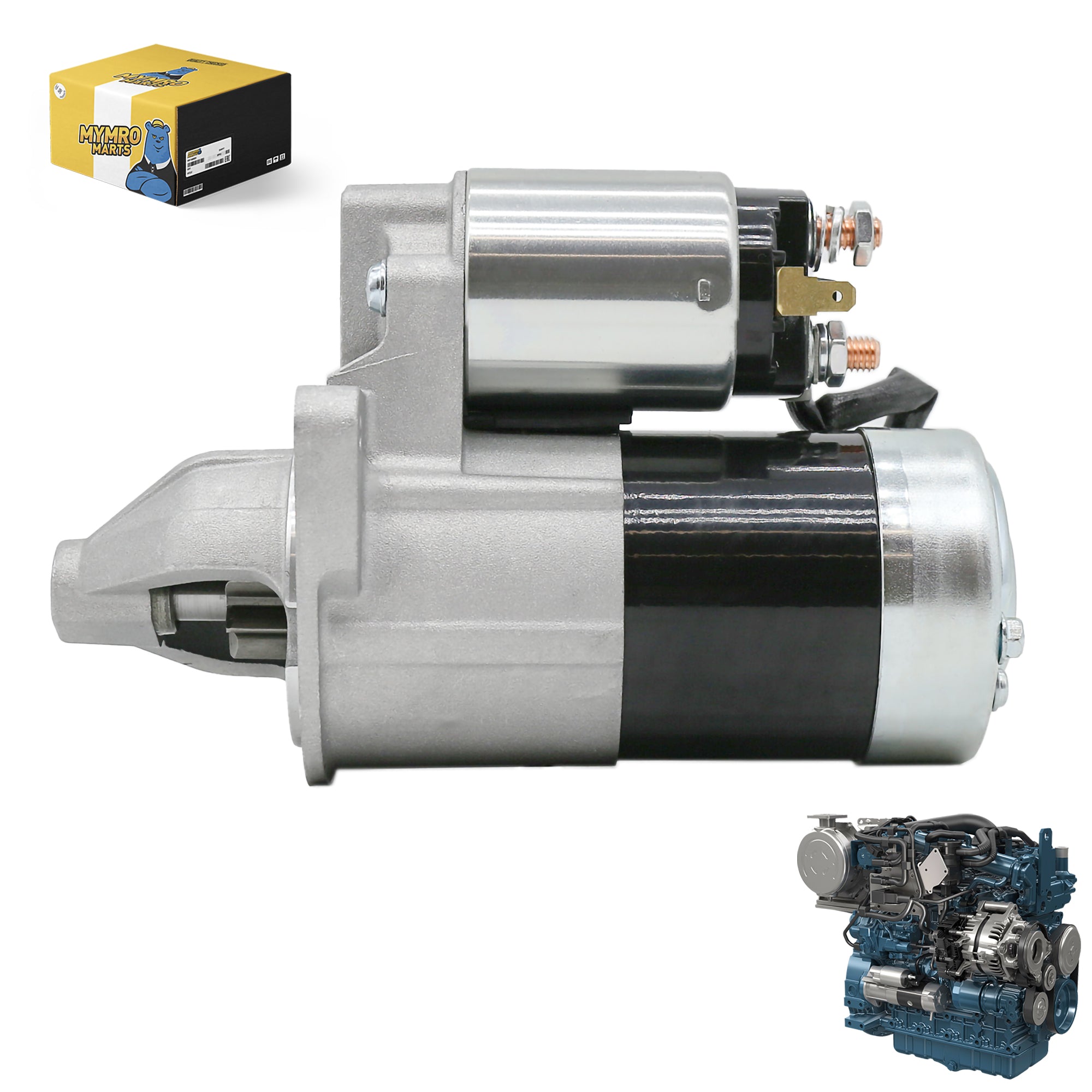 12V 1,2KW Startmotor 16824-63013 16824-63010 16824-63014 voor Kubota Motor D902 