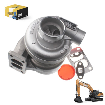 Turbo H1C Turbocharger J802290 J919133 J919135 For Case 580 Series Backhoe Loaders 450C Dozer 9010 Excavator - Engine Parts > Air Intake and Exhaust System > Turbocharger from MyMROmarts