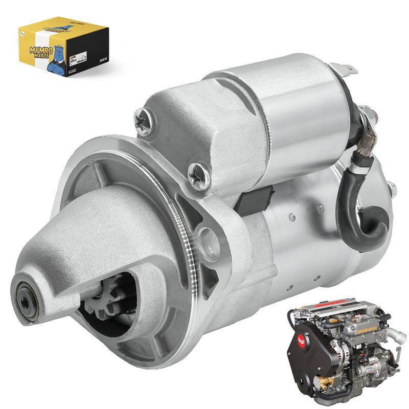 Load image into Gallery viewer, Starter Motor 121370-77010 129242-77010 129608-77010 129608-77011 129698-77010 for Yanmar 3JH3 3JH4 3TNE68 3TNE74 3TNV82 3TNV88 3YM20 4JH3 4TNE84 4TNE88 Diesel Engines - Electrical Parts &gt; Starter Motor from MyMROmarts
