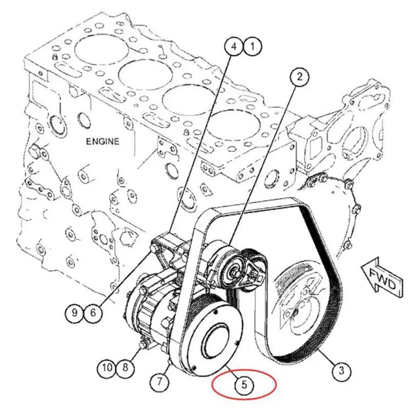 Load image into Gallery viewer, A/C Compressor 464-2120 for Caterpillar CAT Engine C4.4 C4.4B Compact Wheel Loader 910K 910M 914K 914M 918M 920K from MyMROmarts
