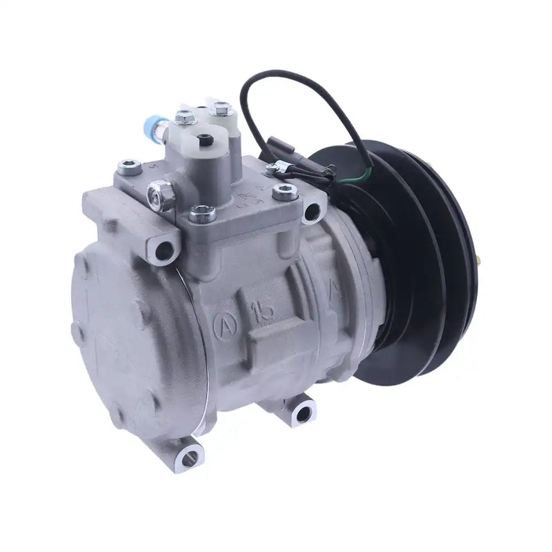 Afbeelding laden in Galerijviewer, A/C Compressor A4333459 for John Deere Excavator 230LC 230LCR 270LC 330LCR 450LC 550LC - Body Parts &gt; Cab Interior Parts &gt; Air Conditioning Compressor from MyMROmarts
