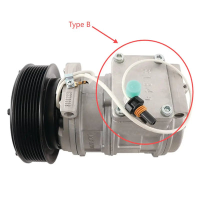Air Conditioning Compressor AT168543 For John Deere Wheel Loader 444H 544H 624H 644H from MyMROmarts