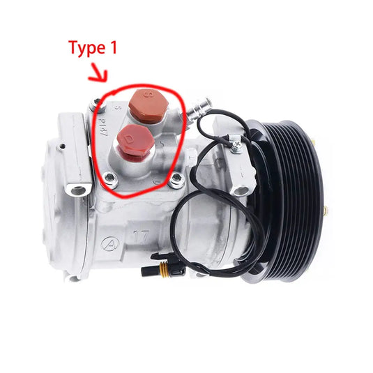 Air Conditioning Compressor AT168543 For Hitachi Wheel Loader LX100-5 LX120-5 LX150-5 from MyMROmarts