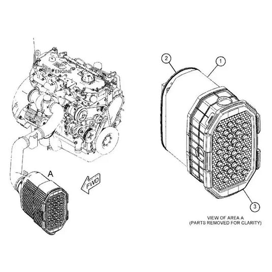 Air Filter 496-9841 496-9842 for Caterpillar Engine C9.3B Excavator CAT 336 336MHPU 340 345 345 GC 350 374 395 from MyMROmarts