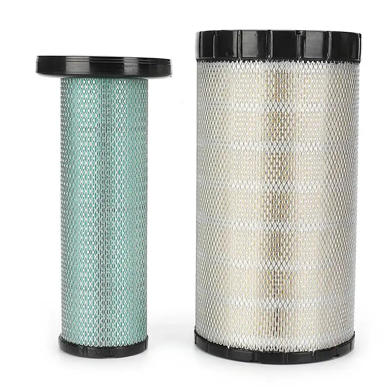 Air Filter Set AT300487 AT314583 For John Deere Excavator 490E Loader 624 624 P 624J 624K 624K-II 624KR 644 644 P 644J 644K