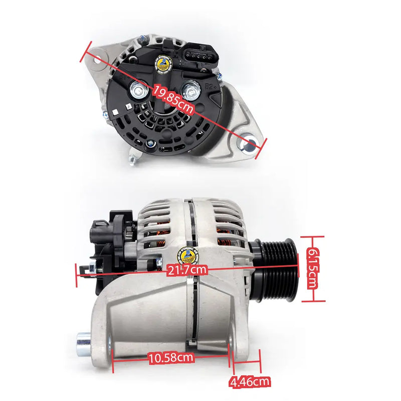 Afbeelding laden in Galerijviewer, Alternator 0124555009 0124555017 0124555020 0986046290 4629 11170134 11170321 20409228 20849349 20849350 for VOLVO D4D D12D for VOLVO EC360 - Electrical Parts &gt; Alternator from MyMROmarts
