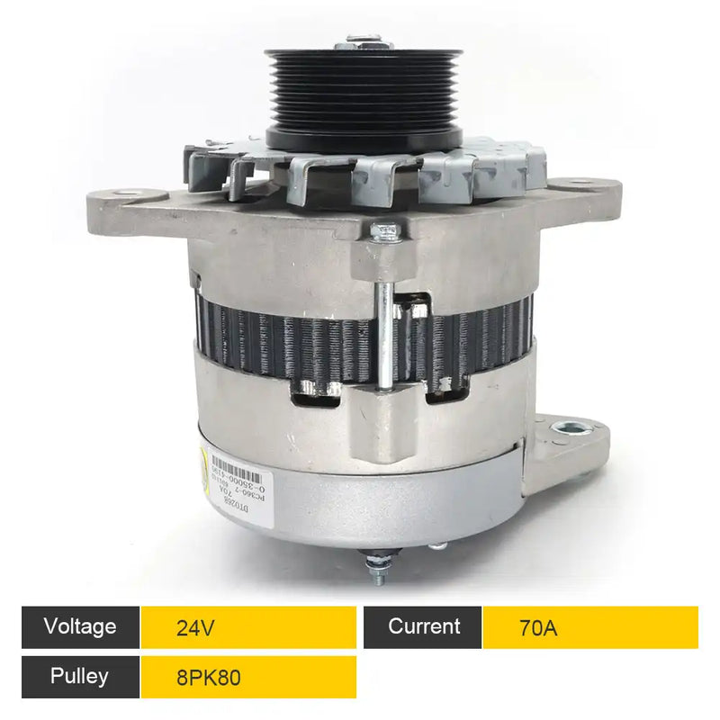 Load image into Gallery viewer, Alternator 0350004190 0350004220 0350004350 0350004400 0350004500 25029009 6008256110 6008256310 6008256370 6008616110 for KOMATSU 6D125 6D114D for KOMATSU PC360-7 PC450-8 - Electrical Parts &gt; Alternator from MyMROmarts
