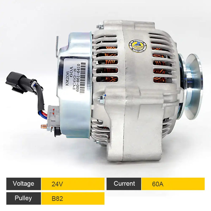 Afbeelding laden in Galerijviewer, Alternator 102-211-4050 for KOMATSU PC60-8 PC70-7 - Electrical Parts &gt; Alternator from MyMROmarts
