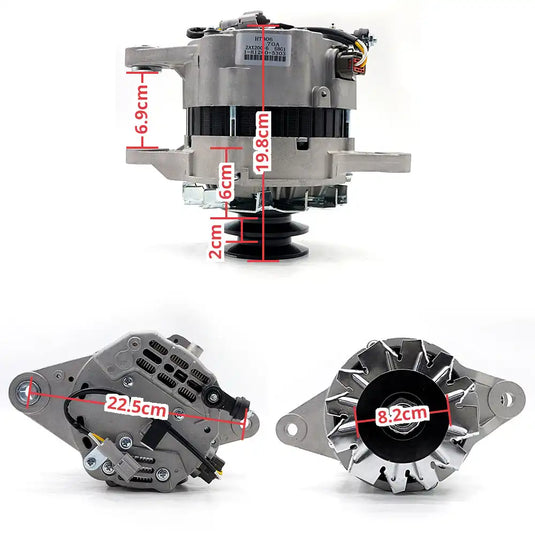 Alternator 1812005300 1812005302 1812005303 1812006031 8983413950 DRA1431 A4TU9586 A004TU5485 A004TU5486 A4TU5485 A4TU5486 A4TU5486A AT263669 SE502076 for ISUZU 6BG1 6WF1 for HITACHI EX200-6 EX210-5 ZAX200 - Electrical Parts > Alternator from MyMROmarts