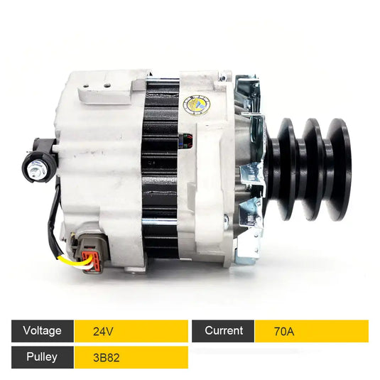 Alternator 333E4069 71440164 1812005303 1812005305 1812006031 1812005901 182006037 A4TUF285 A004TU5485 A004TU5486 A4TU5485 A4TU5486 A4TU6285 AT263669 SE502076 for ISUZU 6HK1 for HITACHI EX330-2 EX330-3 ZAX3301 - Electrical Parts > Alternator from MyMROmarts