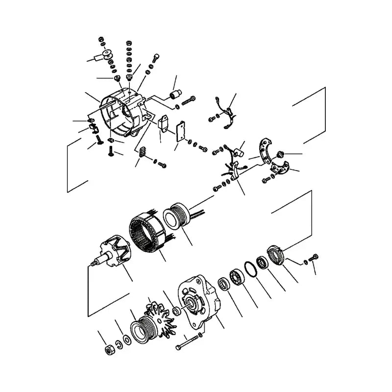 Load image into Gallery viewer, Alternator 600-821-9810 For Komatsu PC300LC-5 Excavator SAA6D95LE SAA6D108E SA6D95L SA6D108 S6D95L Engine from MyMROmarts
