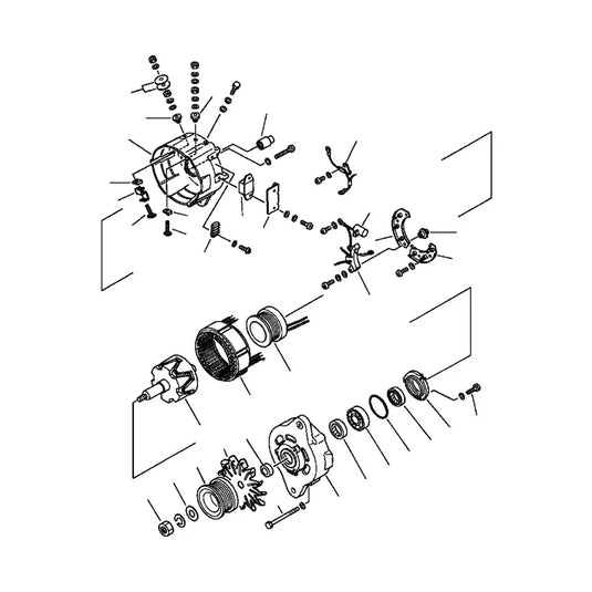 Alternator 600-821-9810 For Komatsu PC300LC-5 Excavator SAA6D95LE SAA6D108E SA6D95L SA6D108 S6D95L Engine from MyMROmarts