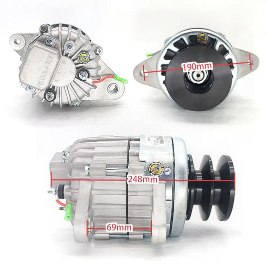Alternator 6008213260 6008213280 6008213350 6008213370 6008213571 6008213580 0330002200 0330002280 0330002281 0330002290 0330003500 0330003450 S4D120 for TOYO PD60 - Electrical Parts > Alternator from MyMROmarts