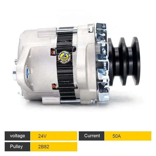 Alternator 6008216120 6008216130 6008216140 6008256130 6008215580 0330005840 0330005850 030005860 0330005870 for KOMATSU S6D105 for KOMATSU PC200-1 PC200-2 PC200-3 - Electrical Parts > Alternator from MyMROmarts