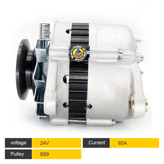 Alternator 8970232630 8970232631 8972631240 LR24038 LR24038B LR24041 LR24046 ALH4038LP ALH4038SK ALH9038SK 12995377210 for ISUZU 4JB1 4D98 for DOOSAN for HYUNDAI DH80-7 R80-7 DH80 - Electrical Parts > Alternator from MyMROmarts