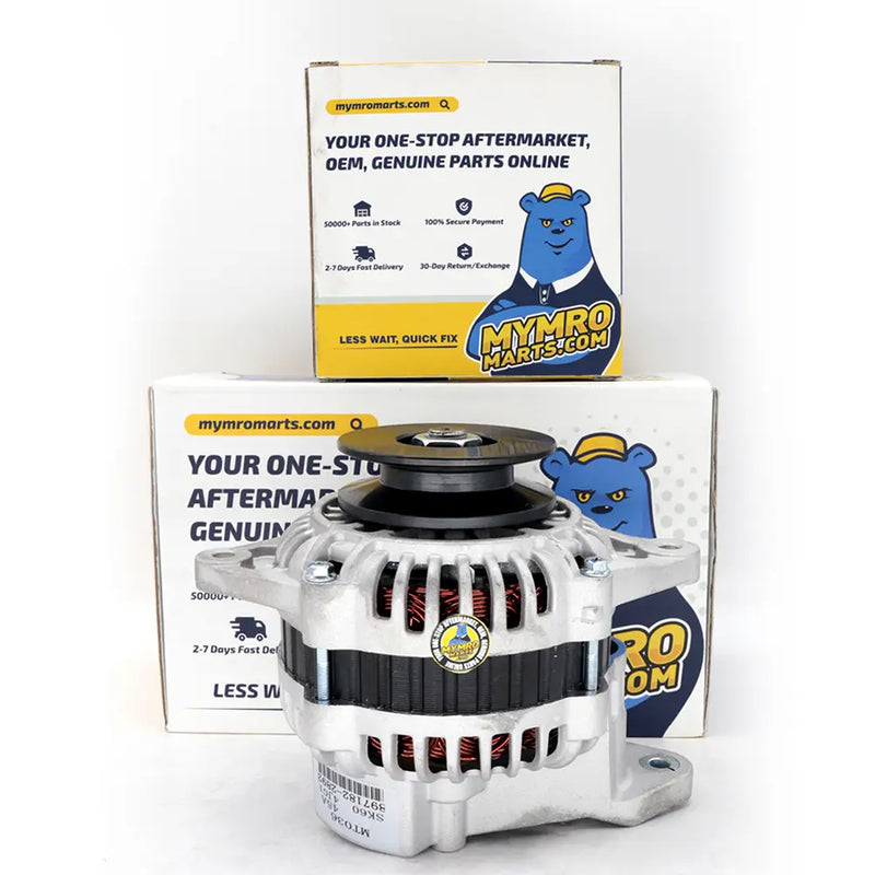 Load image into Gallery viewer, Alternator 8971822892 A002TA8383 A2TA8383 LRA02538 LRA2583 for ISUZU 4JG1 4JG2 for KOBELCO SY75 ZAX70 for HITACHI SK70 SK60 - Electrical Parts &gt; Alternator from MyMROmarts
