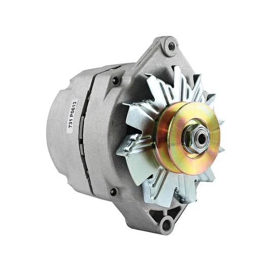 Alternator ADR0173 1-Wire w 1/2 Inch Pulley Compatible With John Deere Case /63 Amp 12 Volt CW Tractor Generator - Electrical Parts > Alternator from MyMROmarts