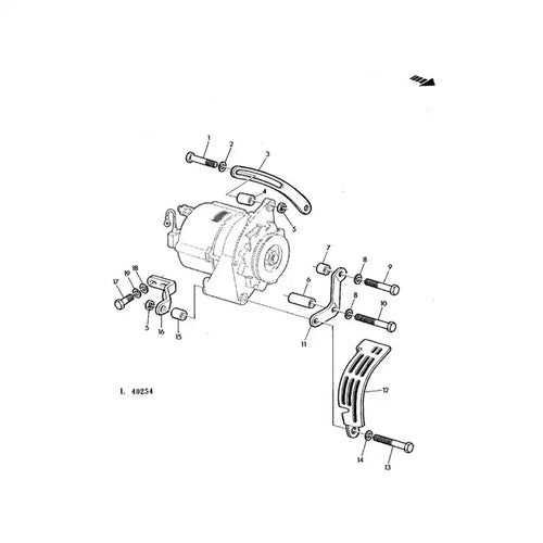 Alternator AL28516 for John Deere Engine 3029 Tractor 1020 1530 2020 2030 2040 from MyMROmarts