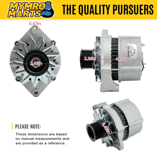 Alternator RE533516 SE502626 for John Deere Backhoe Loader 310SG 315D 315SE 315SG 410C 410E 410G 710D 710G - Electrical Parts > Alternator from MyMROmarts