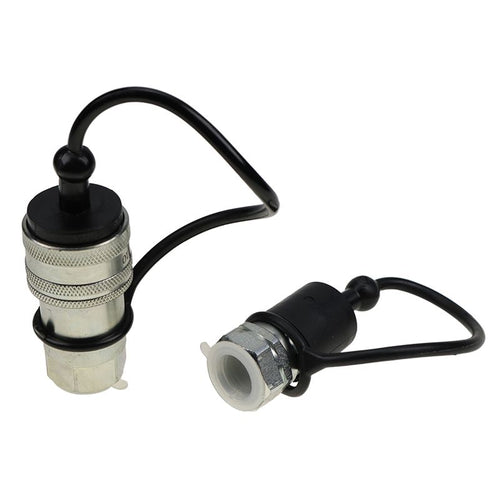 Hydraulic Quick Connect Coupler Poppet Valve Pioneer For Bobcat Caterpillar Kubota CASE JCB Thomas Gehl Volvo ASV 1/2 NPT Thread 1/2 Ag - Hydraulic Parts > Hydraulic Coupler from MyMROmarts