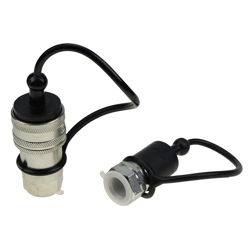 Load image into Gallery viewer, Hydraulic Quick Connect Coupler Poppet Valve Pioneer For Bobcat Caterpillar Kubota CASE JCB Thomas Gehl Volvo ASV 1/2 NPT Thread 1/2 Ag - Hydraulic Parts &gt; Hydraulic Coupler from MyMROmarts
