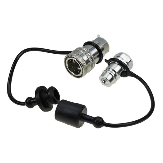 Hydraulic Quick Connect Coupler Poppet Valve Pioneer For Bobcat Caterpillar Kubota CASE JCB Thomas Gehl Volvo ASV 1/2 NPT Thread 1/2 Ag - Hydraulic Parts > Hydraulic Coupler from MyMROmarts