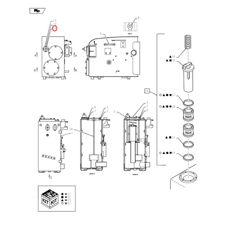 Load image into Gallery viewer, Breather Assy 72202082 for Kobelco SK170-9 New Holland EH35 EH45 Excavator - Engine Maintenance Parts &gt; Air Filter from MyMROmarts
